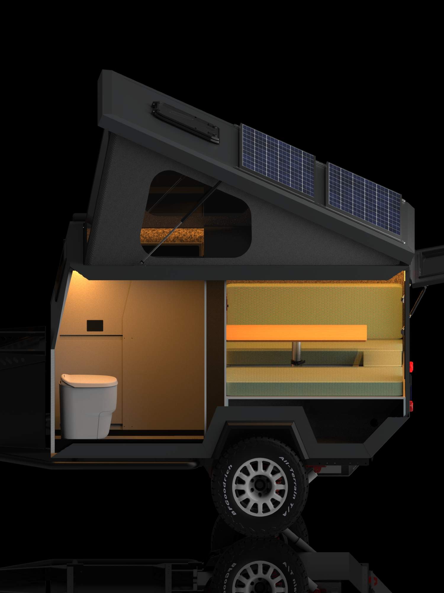 Drop X4 Hybrid Extreme camper trailer cabin