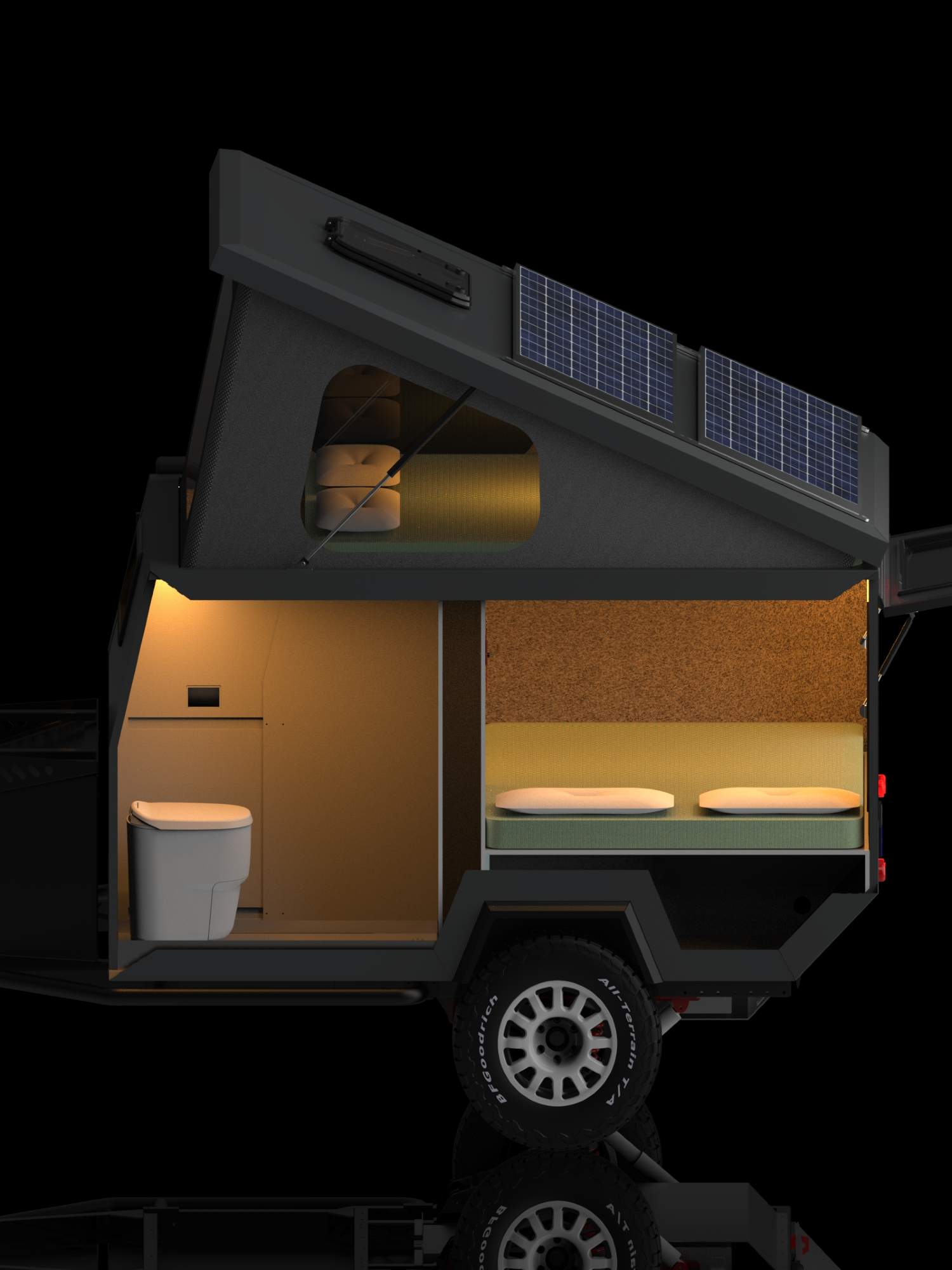 Drop X4 Hybrid Extreme camper trailer cabin