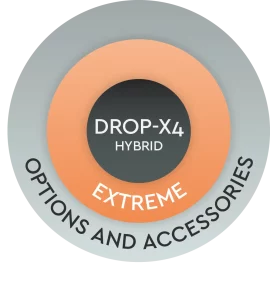 Drop-X4 Hybrid variants graphic